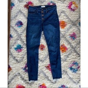 Madewell 9 inch skinny jeans in Hayes Wash